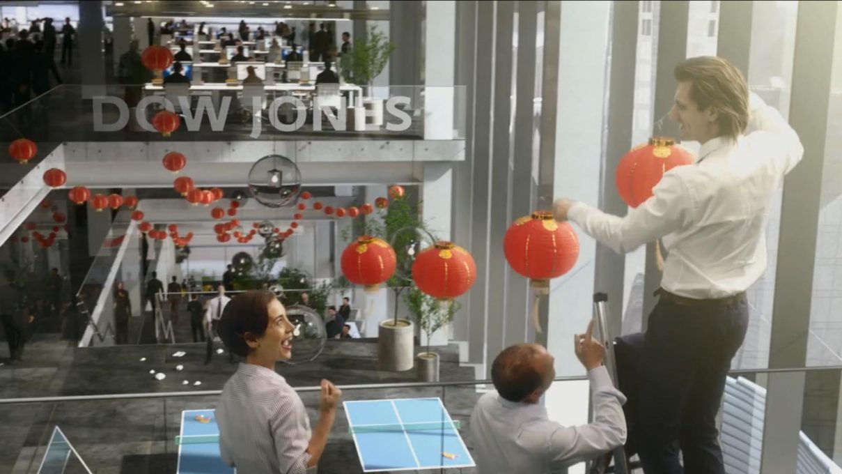 ...others getting ready to celebrate Chinese New Year in an endless joyful office party. (Video: BIG, Squint/Opera)