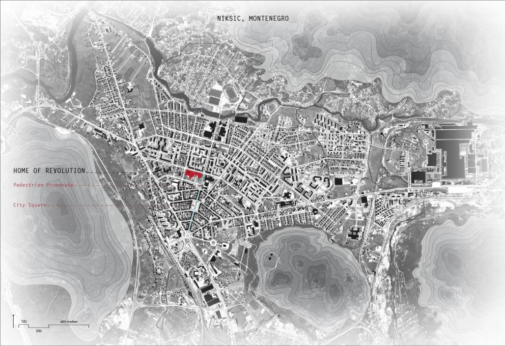 Site plan of Dom Revolucije. (Image &copy; Sun?ica Milo&scaron;evi?)