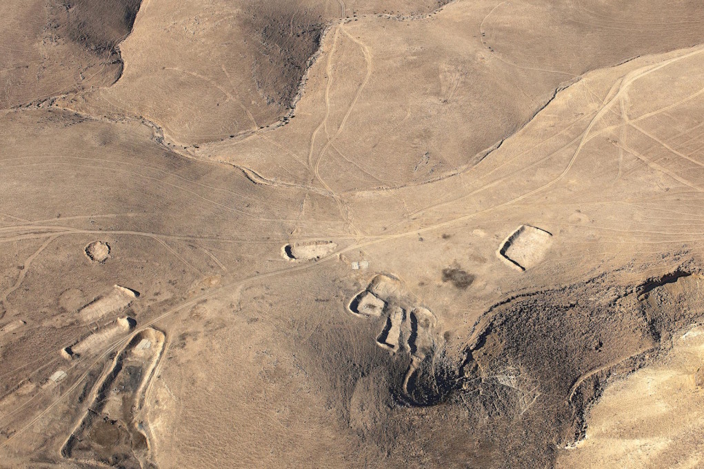 Remnants of Bedouin homesteads in a military live-fire training zone, October 4, 2011.