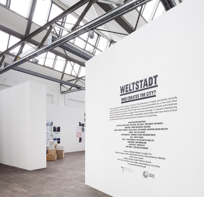 &ldquo;Weltstadt: Who Creates the City?&rdquo; exhibiiton is running at the Deutsches Architektur Zentrum (DAZ) in Berlin, until June 1. (Photo: Schnepp Renou)