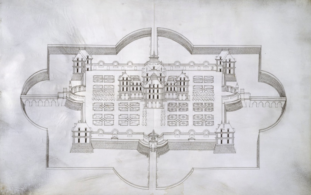 Castle Project, Elevation (c. 1565-75), Jacques Androuet du Cerceau &copy; Tchoban Foundation