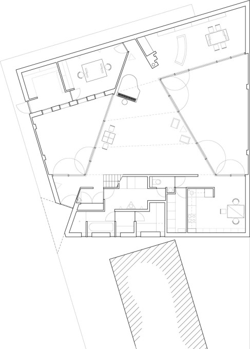 Ground floor plan. (Drawing: Richard Gouverneur, Hans van Heeswijk Architects)