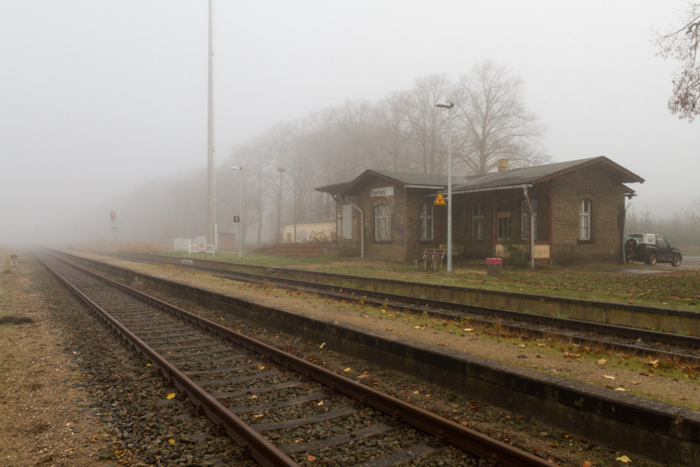 Vogelsang Bahnhof, the village train station about 65 kilometres north of Berlin-Mitte.&nbsp;