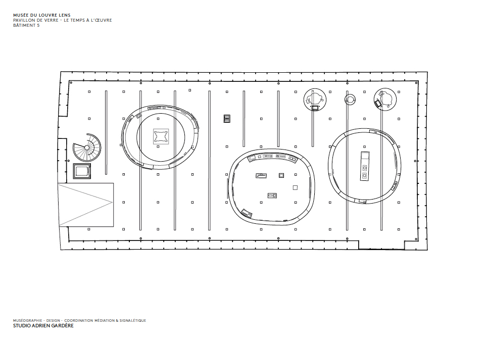 Plan of the Pavillon de Verre. Image: Studio Adrien Gard&egrave;re