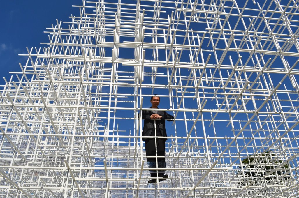 Sou Fujimoto designed the 2013 iteration of the Serpentine Gallery Pavilion, adding his name to the list of architecture glitterati invited to create in London's Kensington Gardens. (Photo:&nbsp;Ellie Duffy)