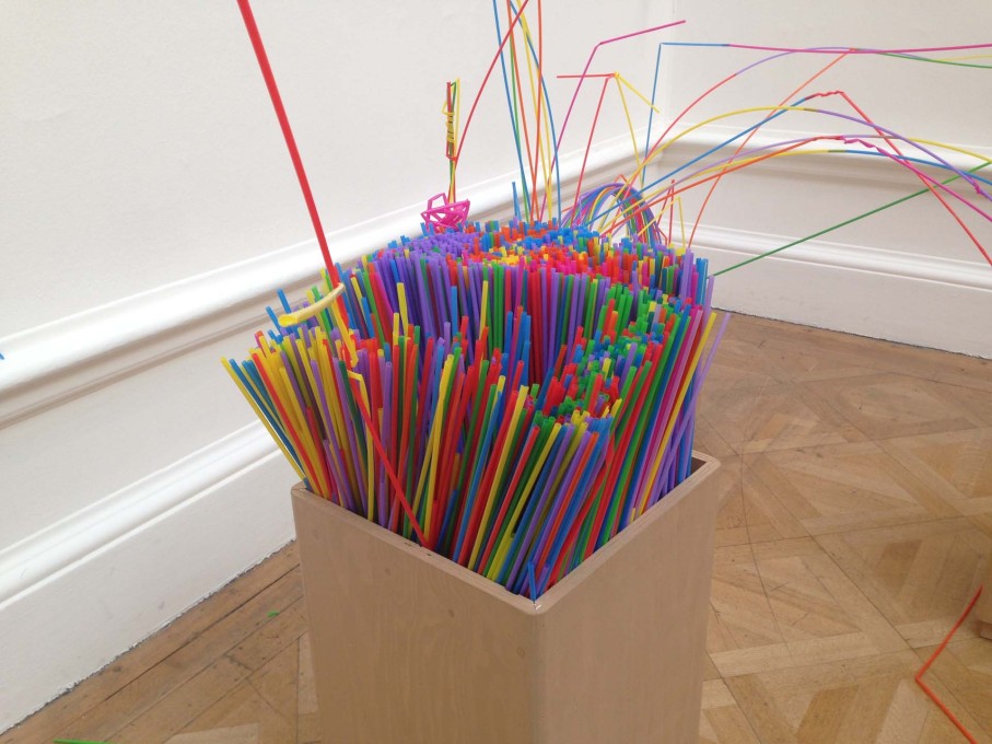 This sentiment is made tangible through long, multicoloured, plastic drinking straws... (Photo: Jessica Bridger)