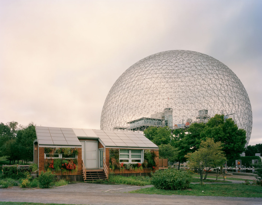Montreal 1967 World&rsquo;s Fair, &ldquo;Man and His World&rdquo;, Buckminster Fuller's Geodesic Dome With Solar Experimental House, 2012.