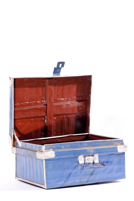 Sanduku &ndash; a box made from sheet aluminium used as a &ldquo;house bank&rdquo; to hide money and valuables. (Photo &copy; Francesco Giustu and Filippo Romano, LaTriennale di Milano)