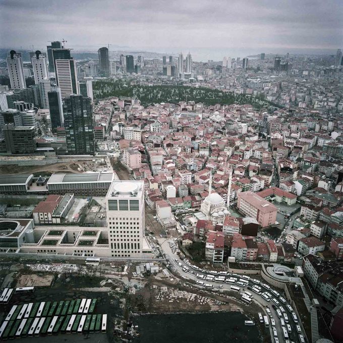 A view from the observation deck of the Sapphire Building, Levent, Istanbul, 2014. (Photo &copy;&nbsp;Ali Taptik, courtesy the artist)