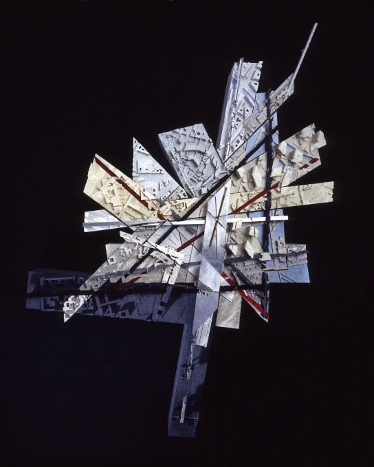 His deconstructed design was one of seventeen from international architects. Comprised of&nbsp;five radiating dividing the area,&nbsp;a cluster of high rise towers would bring height...&nbsp;(Photo &copy;&nbsp;Udo Hesse)