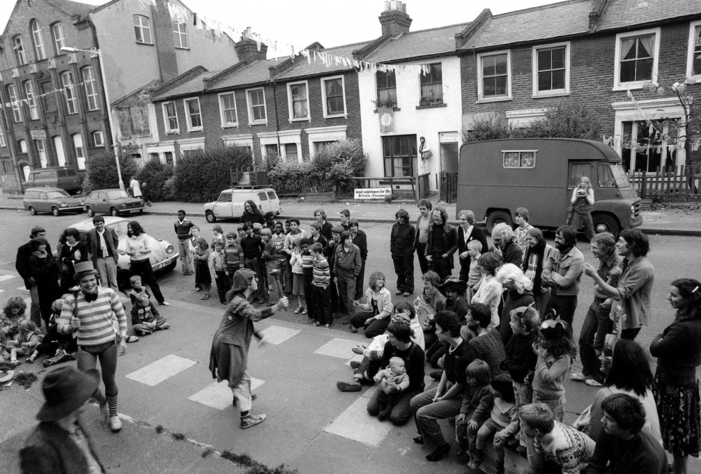 A street party to celebrate Frestonia's first birthday in 1978. (Photo: Tony Sleep)