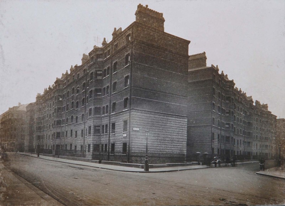 The Wild Street Estate, Drury Lane WC2, was completed in 1881. Early tenants included West End theatre workers and employees of Covent Garden Market. (Photo: &copy; Peabody, c. early 1900s)