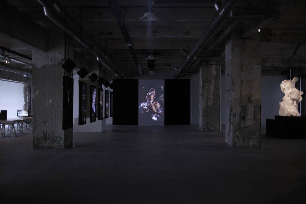 The series is a contemporary interpretation of Michelangelo&rsquo;s unfinished series &ldquo;Prigioni&rdquo;.&nbsp;Exhibition view of&nbsp;&ldquo;Captives&rdquo;, at MU Gallery, Eindhoven, 2013.&nbsp;(Image courtesy Quayola)