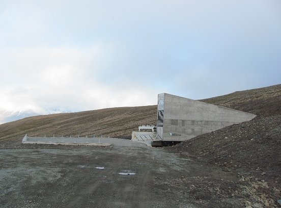 Global Seed vault in Svalbard, Norway. (Photo: Bastian Bartz, 2010, courtesy Bauhaus-Dessau)